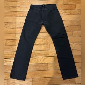 Nom De Guerre Men’s Size 30 Washed Black canvas jeans